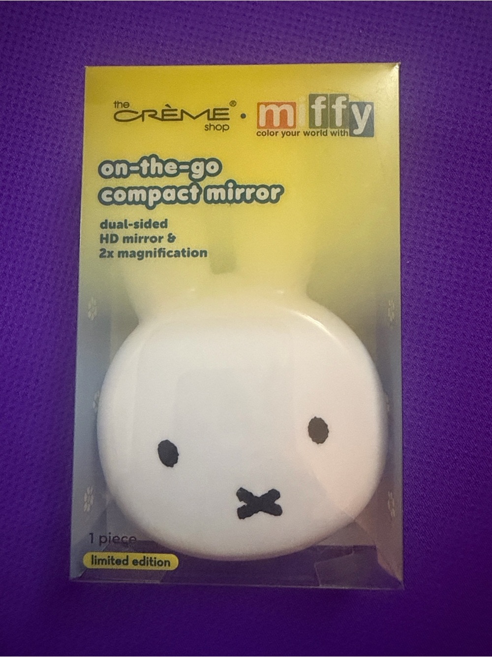 miffy Yellow Travel Compact Mirror